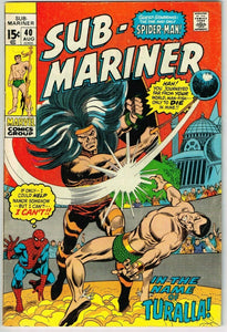 Sub-Mariner #40 (1968) - 6.0 FN *Under the Name of Ritual/Spider-Man*