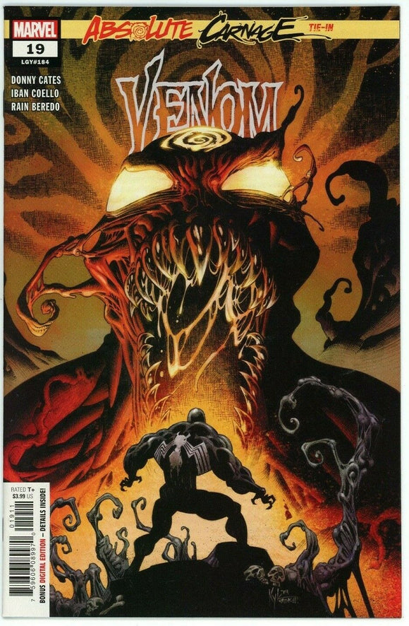 Venom #19 (2018) - 9.6-9.8 NM/MT *Absolute Carnage* 1st Print Donny Cates