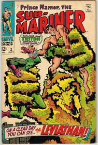 Sub-Mariner #3 (1968) - 5.5 FN- *1st Appearance Leviathan*