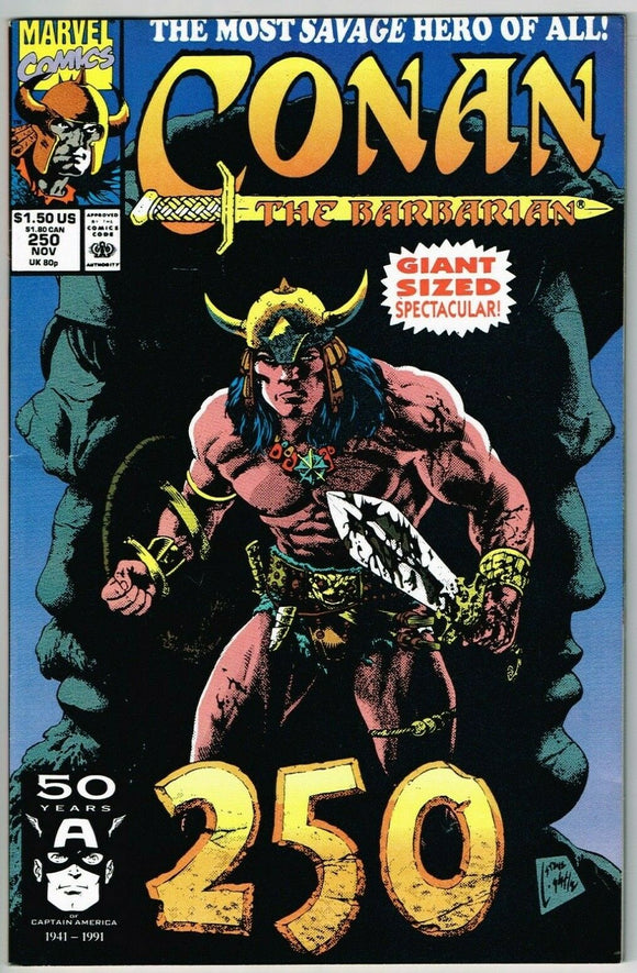 Conan the Barbarian #250 (1970) - 8.0 VF *Giant Size Anniversary*