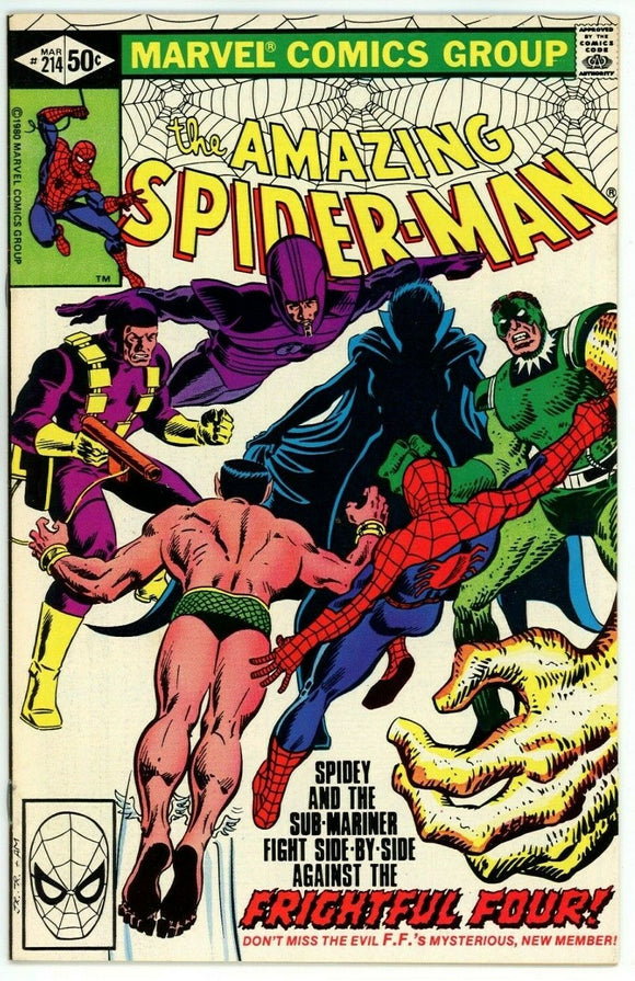 Amazing Spider Man #214 (1963) - 9.2 NM- *Sub Mariner/Wizard*