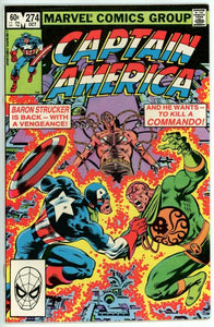 Captain America #274 (1968) - 8.0 VF *Death of a Hero*