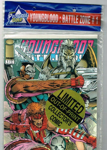 Youngblood Battlezone #1 (1992) - NM *Polybagged Pedigree Gold Edition*