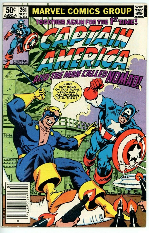 Captain America #261 (1968) - 8.0 VF *Celluloid Heroes* Newsstand