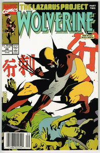 Wolverine #28 (1988) - 8.5 VF+ *The Lazarus Project* Newsstand Edition