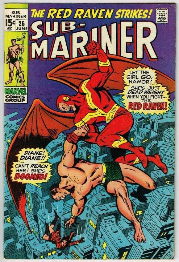 Sub-Mariner #26 (1968) - 7.5 VF- *Kill Cried the Raven*