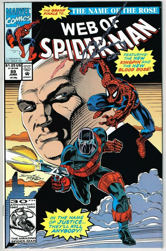 Web of Spider Man #89 (1985) - 9.2 NM- *A Rose By Any Other Name*