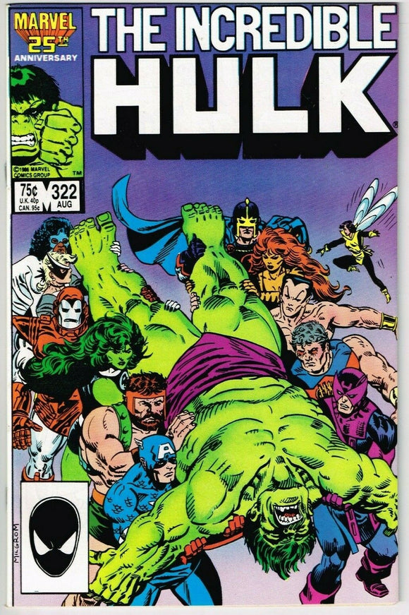 Incredible Hulk #322 (1962) - 9.2 NM- *Hulk Vs Avengers*