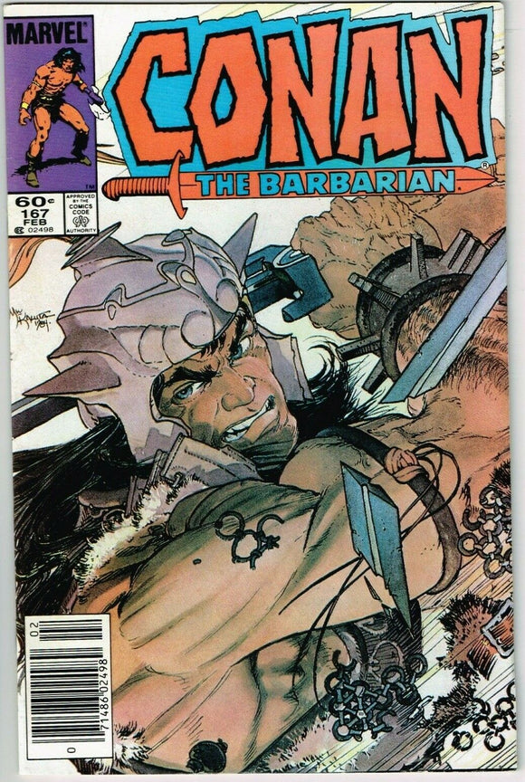 Conan the Barbarian #167 (1970) - 7.0 FN/VF *Fantastic Kaluta Cover* Newsstand