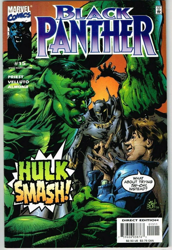 Black Panther #15 (1998) - 9.2 NM- *Hulk Smash World Tour*