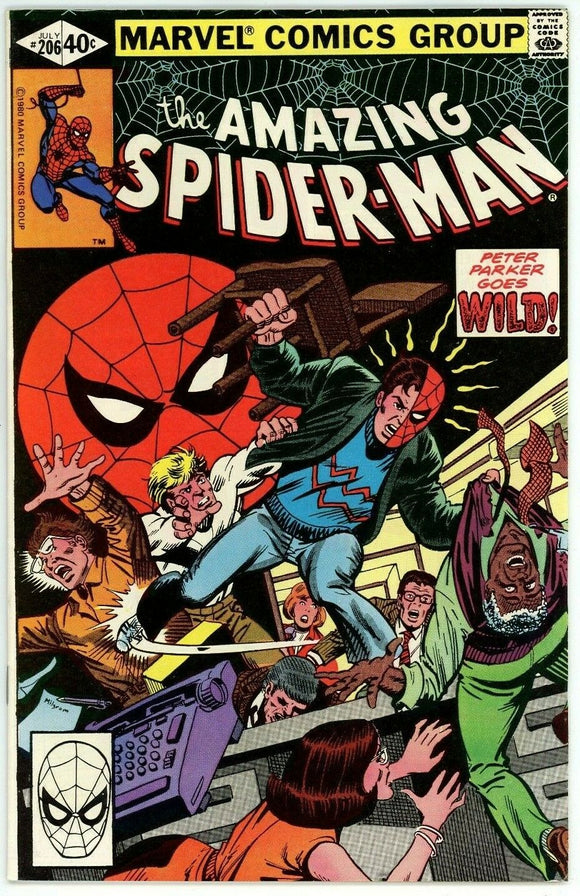 Amazing Spider Man #206 (1963) - 8.5 VF+ *A Method In His Madness/Byrne Art