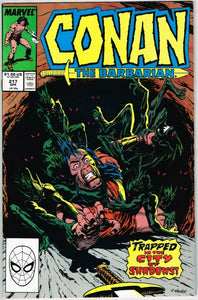 Conan the Barbarian #217 (1970) - 8.0 VF *Beneath the City of Shadows/Jim Lee*