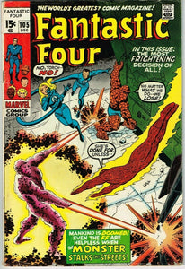 Fantastic Four #105 (1962) - 4.0 VG *The Monster in the Streets*