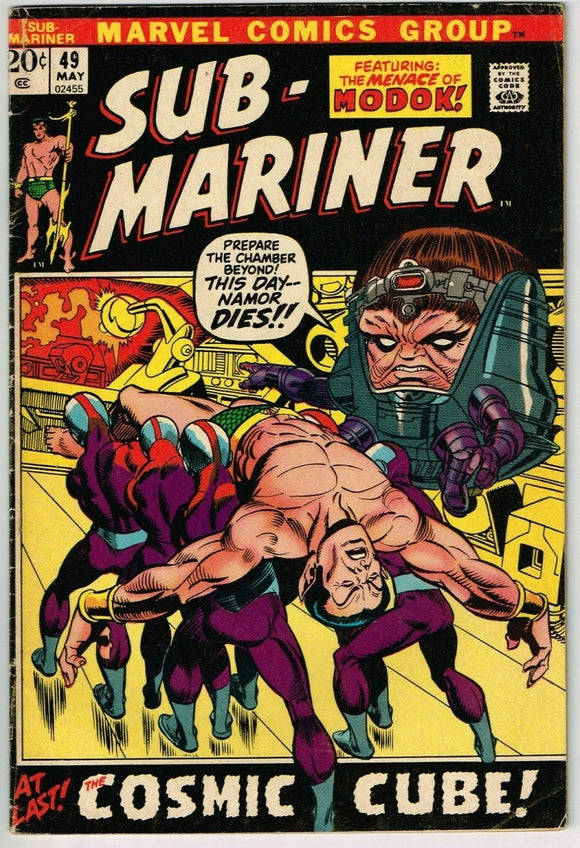 Sub-Mariner #49 (1968) - 4.5 VG+ *MODOK/Doctor Doom/Cosmic Cube*