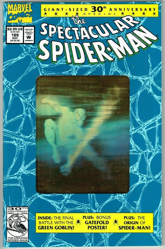 Spectacular Spider-Man #189 (1976) - 9.6-9.8 NM+ *2nd Print Gold Hologram*