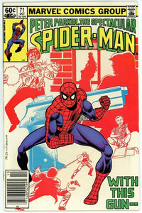 Spectacular Spider-Man #71 (1976) - 8.5 VF+ *With This Gun I Thee Kill*