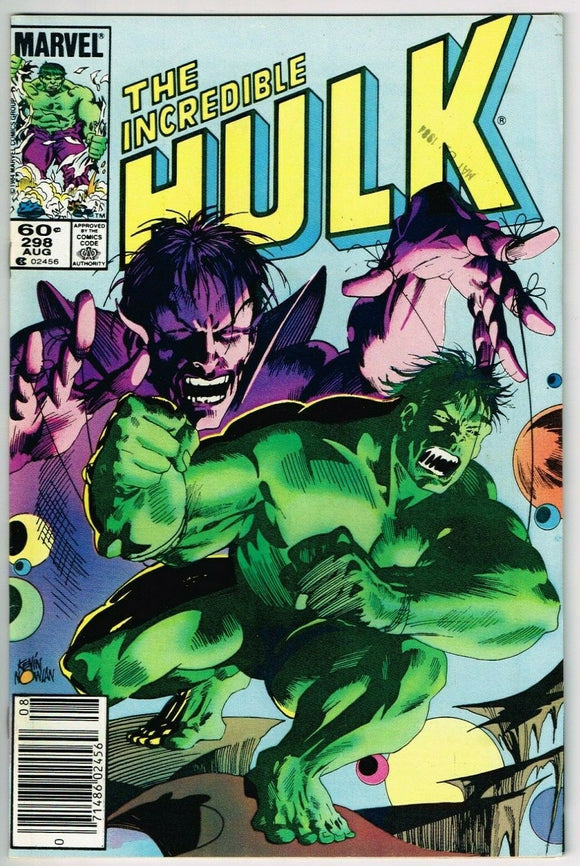 Incredible Hulk #298 (1962) - 8.5 VF+ *Sleepwalker/Cool Nowlan Cover* Newsstand