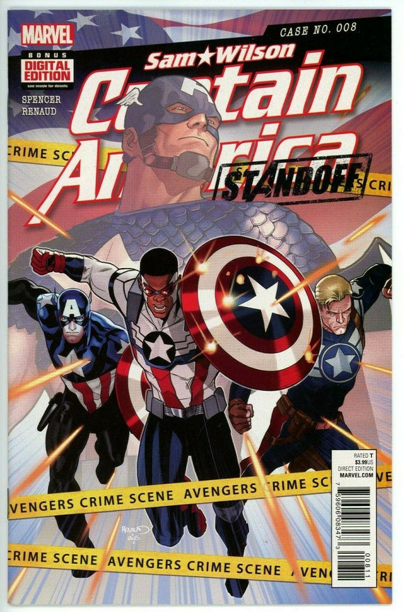 Sam Wilson Captain America #8 (2013) - 9.2 NM- *Avengers Standoff*