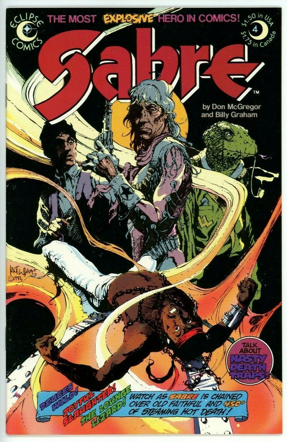 Sabre #4 (1982) - 9.0 VF/NM *Deuces Wild* Eclipse