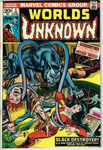 Worlds Unknown #5 (1973) - 7.0 FN/VF *Marvel Horror/Black Destroyer*