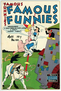 Famous Funnies #165 (1943) - 7.5 VF- *Invisible Scarlet O'Neil* GGA