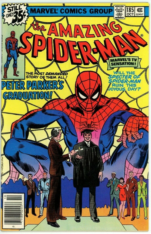 Amazing Spider Man #185 (1963) - 6.5 FN+ *Peter Parker's Graduation*