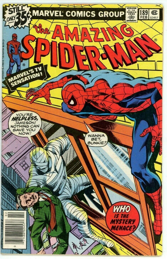 Amazing Spider Man #189 (1963) - 5.0 VG/FN *Mayhem by Moonlight*