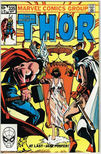 Thor #335 (1962) - 8.5 VF+ *Runequest's End*