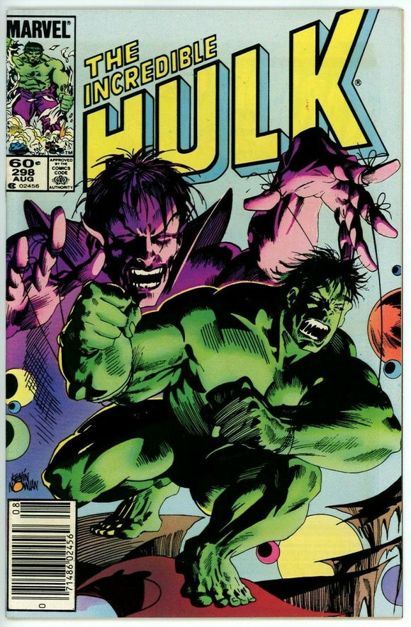 Incredible Hulk #298 (1962) - 9.0 VF/NM *Sleepwalker/Cool Nowlan Cover Newsstand