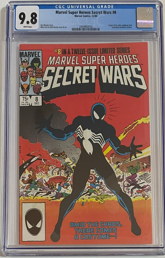 Marvel Super Heroes Secret Wars #8 (1984) - CGC 9.8 WP *1st Black Costume*