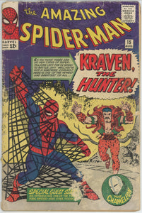 Amazing Spider Man #15 (1963) - 1.5 FR/GD *1st Appearance Kraven the Hunter