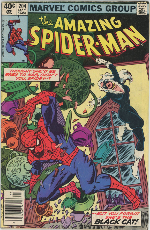 Amazing Spider Man #204 (1963) - 4.0 VG *3rd Appearance Black Cat*