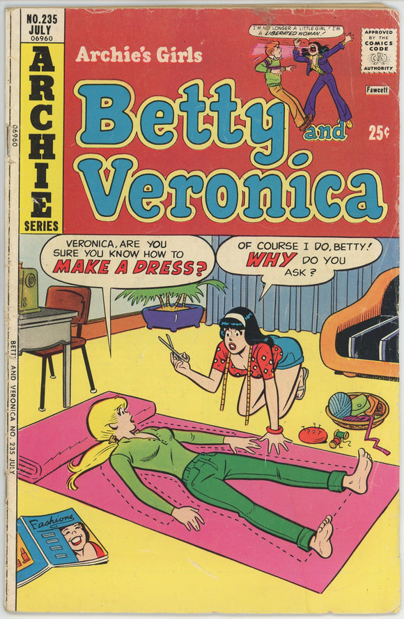 Archie's Girls Betty and Veronica #235 (1951) - 4.0 VG *Grease Job*