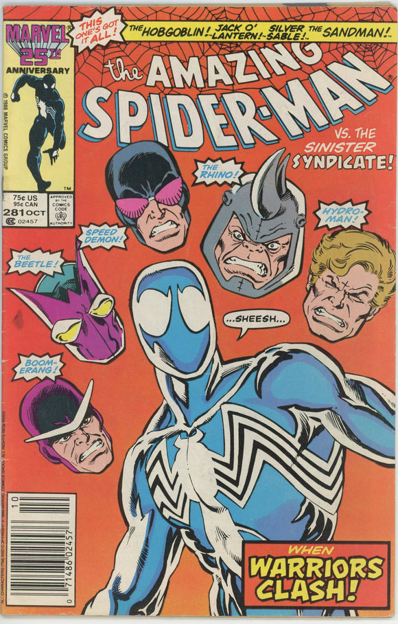 Amazing Spider Man #281 (1963) - 4.0 VG *SIlver Sable/Sinister Syndicate*