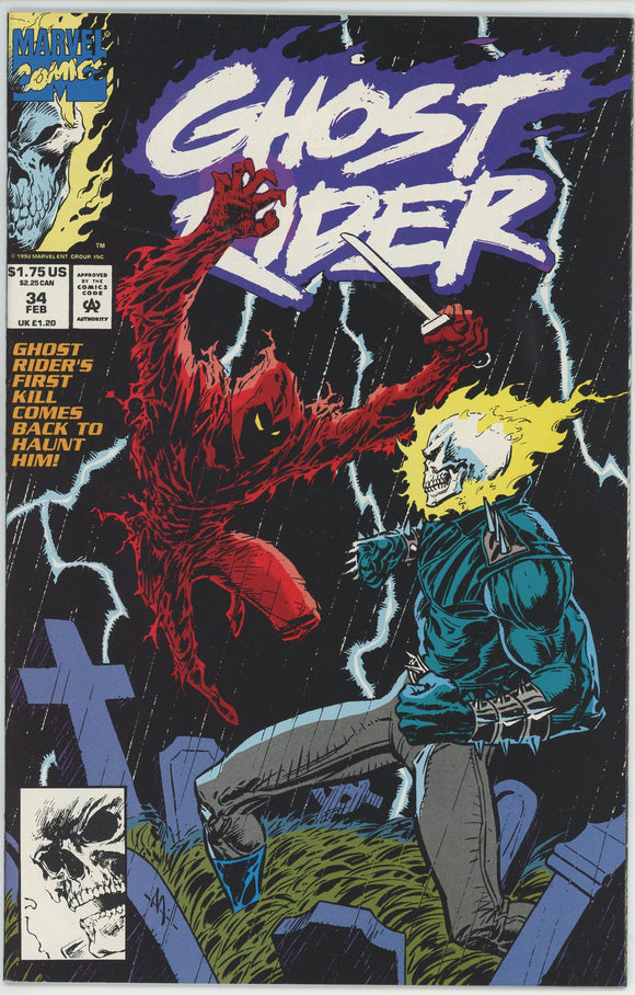 Ghost Rider #34 (1990) - 9.4 NM *Victims of Our Past*