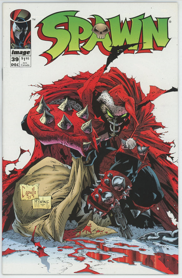 Spawn #39 (1992) - 8.5 VF+ *Noel/Christmas Cover*