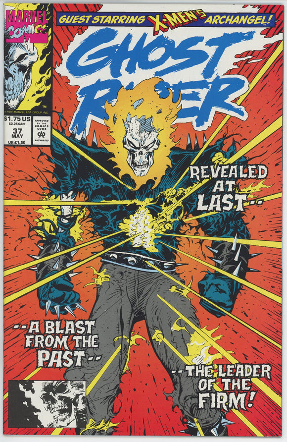 Ghost Rider #37 (1990) - 9.6-9.8 NM+ *Forward to the Shadows*