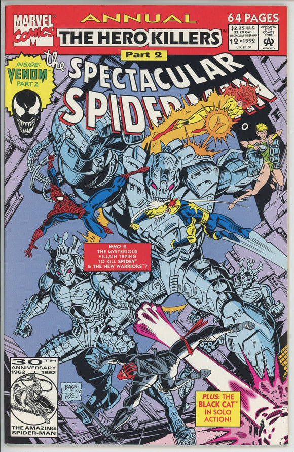 Spectacular Spider-Man Annual #12 (1976) - 9.0 VF/NM *Venom Backup*