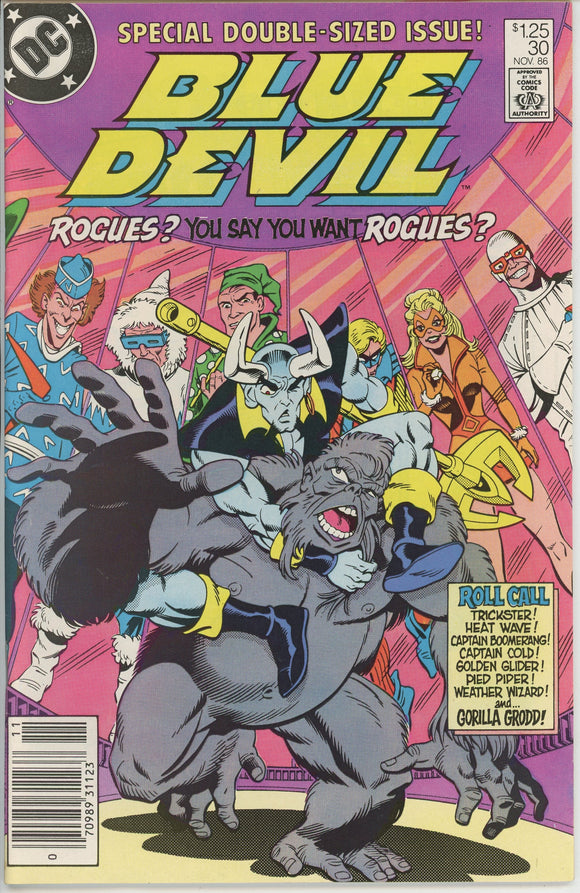 Blue Devil #30 (1984) - 8.0 VF *Too Many Rogues* Newsstand