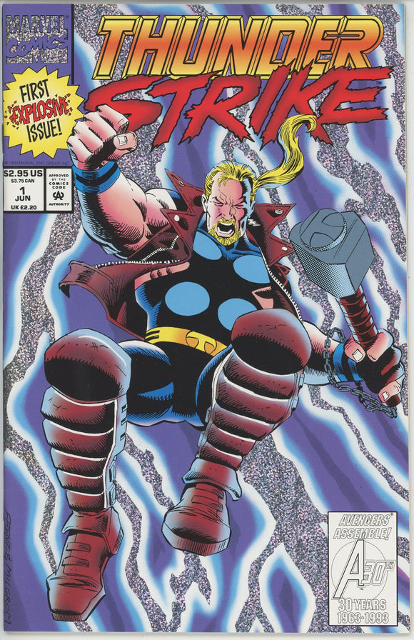 Thunderstrike #1 (1993) - 8.5 VF+ *Blood Without Glory*