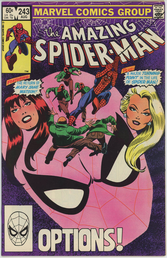 Amazing Spider Man #243 (1963) - 7.0 FN/VF *Options/Pink Cover*