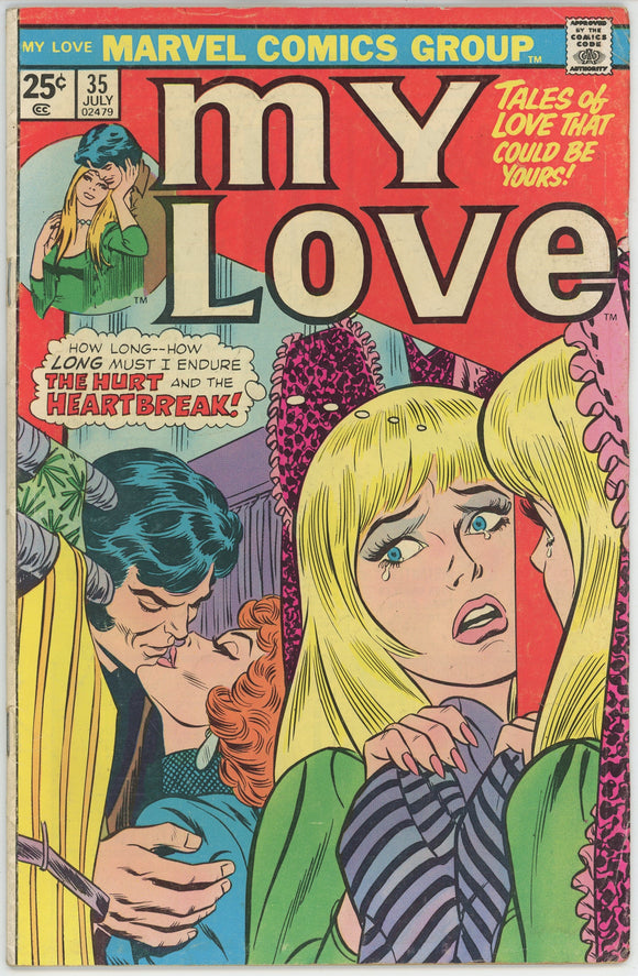 My Love #35 (1969) - 4.5 VG+ *John Romita Cover* Marvel Romance