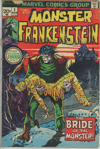 Frankenstein #2 (1973) - 1.0 FR *Bride of the Monster*