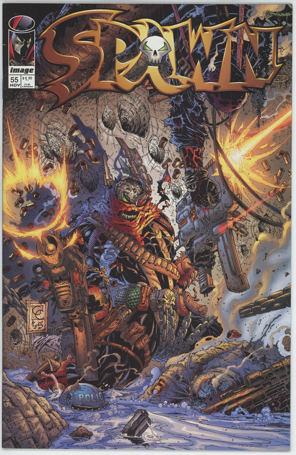 Spawn #55 (1992) - 9.0 VF/NM *Sabotage*