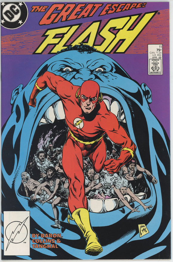 Flash #11 (1987) - 9.0 VF/NM *Chunk Barges In*