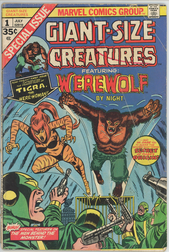 Giant Size Creatures #1 (1974) - 1.0 FR *1st Appearance Tigra*