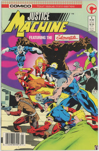 Justice Machine Featuring The Elementals #1 (1986) - 8.0 VF Newsstand