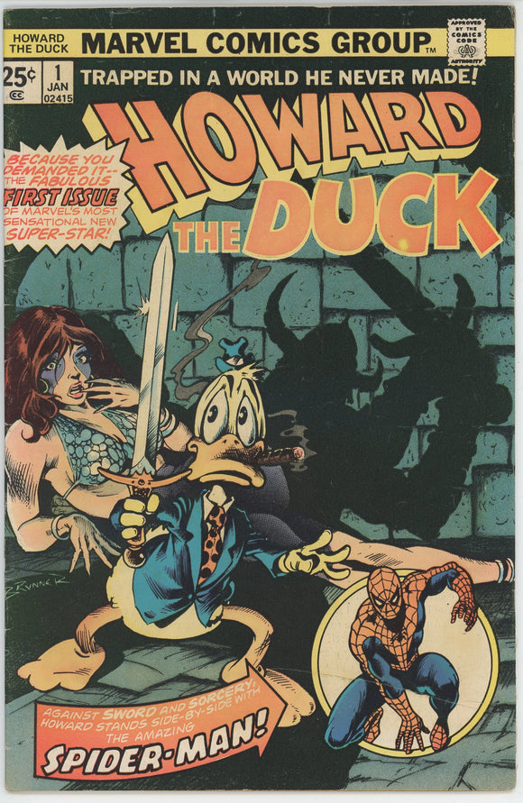 Howard The Duck #1 (1976) - 5.5 FN- *1st App Beverly Switzer*