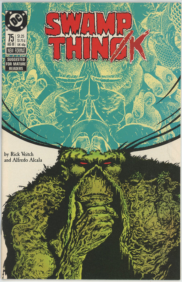 Swamp Thing #75 (1982) - 9.0 VF/NM *The Thinker/V for Vendetta Ad*