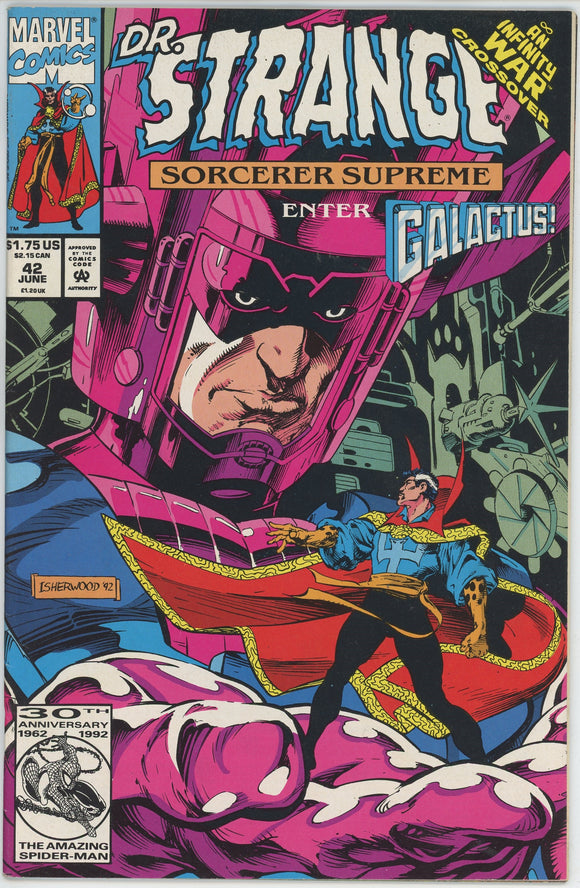 Doctor Strange #42 (1988) - 9.2 NM- *Galactus, Go Home*